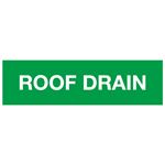 ANSI Pipe Markers Roof Drain - Pk/10